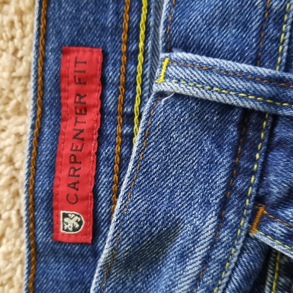 Vintage Tommy Hilfiger red label denim shorts, carpenter fit, size 36, Y2K - Picture 5 of 7